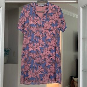 Joy Joy, Floral Pink and Blue Dress